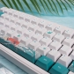 Coral Sea 104+22 PBT Dye-subbed Keycaps Set for Cherry MX Mechanical Gaming Keyboard